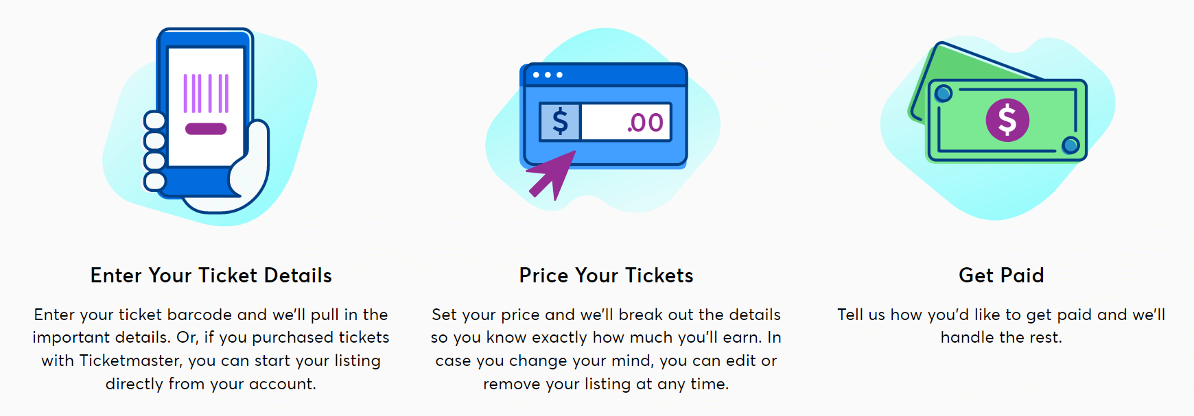 ticketmaster selling tickets steps